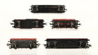 Fleischmann H0 Konvolut Niederbordwagen/ offener Güterwagen/ ged. Güterwagen/ Containertragwagen DB