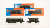 Roco/Electrotren/Fleischmann H0 Konvolut Abteilwagen/Nebenbahnwagen/Postwagen 2./3.Kl. DRG (EVP)