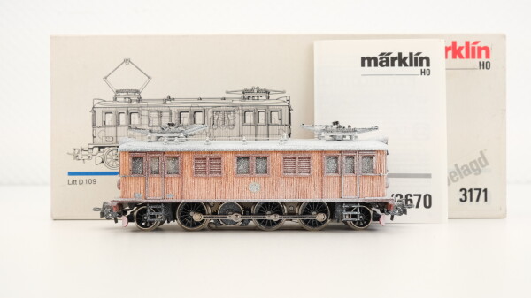 Märklin H0 3171 Elektrische Lokomotive BR D der SJ Wechselstrom Digital Sound mfx (Weiße OVP)