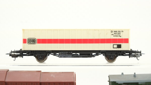 Lima/Märklin H0 Konvolut Schiebewandwagen/ Teleskophaubenwagen/ Containertragwagen/ Güterzugbegleitwagen DB/NS