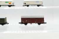 Minitrix N Konvolut Kühlwagen/ ged. Güterwagen/ Silowagen/ Güterzugbegleitwagen DB/DBP