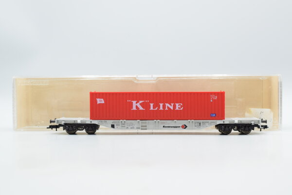 Fleischmann H0 5247 K Container-Tragwagen (Kombiwaggon K-Line) 84 80 455 0 025-5 DB