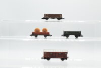 Lima/u.a. N Konvolut Gedeckter Güterwagen, Hochbordwagen, Niederbordwagen DR/u.a.