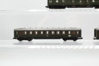 Roco N Konvolut Abteilwagen (1./2.Kl., 2.Kl., grün) Postwagen, DB DP