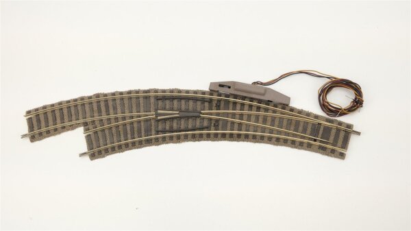 Fleischmann H0 6142 Bogenweiche elektrisch links (gebrauchter Zustand)