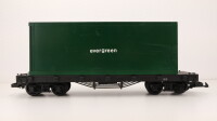 LGB G Rungenwagen mit Container "evergreen"