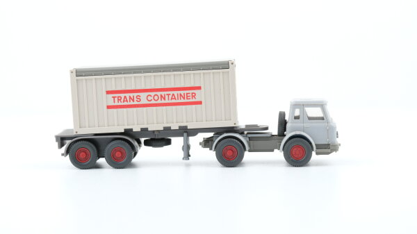 Wiking H0 International Harvester Container Sattelzug Open Top Tras Container