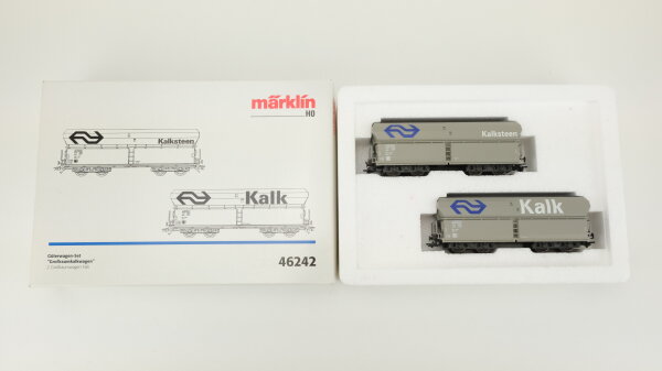 Märklin H0 46242 Güterwagen-Set "Großraumkalkwagen" Fals 252 der NS