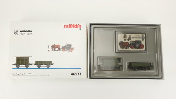 Märklin H0 46573 Württemberger Wagen-Set um 1859 der K.W.St.E.