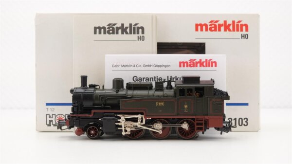 Märklin H0 3103 Tenderlokomotive Reihe T 12 der KPEV Wechselstrom Analog (Weiße OVP) (vermutlich verharzt)