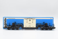 Märklin H0 4618 Tiefladewagen mit Übersee-Kiste...