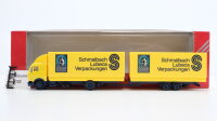 Herpa H0 LKW mit Anhänger "Schmalbach Lubeca Verpackungen"