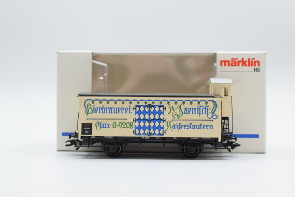 Märklin H0 48921 Bierwagen JAENISCH (Kühlwagen mit Bremserhaus)  G der K.Bay.Sts.B Insider Jahreswagen 1997