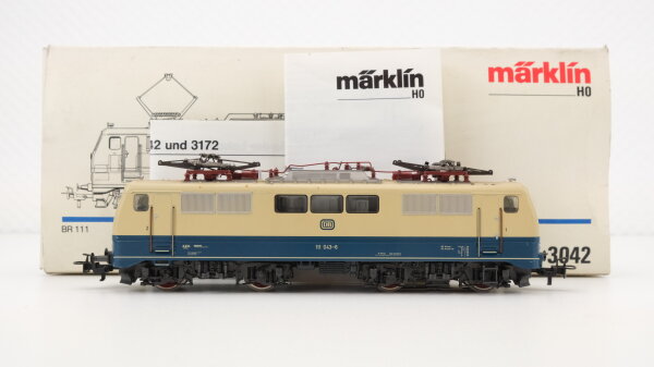 Märklin H0 3042 Elektrische Lokomotive BR 111 der DB Wechselstrom Digitalisiert (Weiße OVP) (vermutlich verharzt)