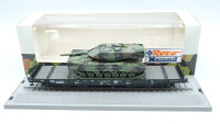 Roco H0 835 Schwerlastwagen mit Leopard Panzer  DB