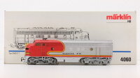 Märklin H0 4060 Diesellokomotive Typ F 7 B-Unit der AT & SF Wechselstrom (ohne Antrieb) (Weiße OVP) (Licht Defekt)