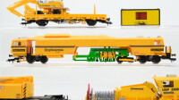 Kibri H0 Konvolut Gleisbauwagen/ Stopfexpress/ Schotterverteiler/ Rungenwagen mit Beladung DB