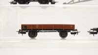 Märklin H0 Konvolut Kranwagen mit Beiwagen/ Drehschemelwagen/ Rungenwagen DB