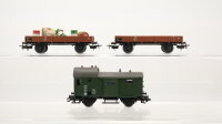 Märklin H0 Konvolut Niederbordwagen/...