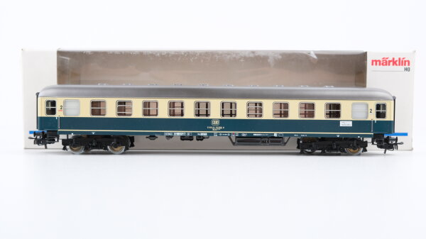 Märklin H0 4112 Reisezugwagen (Schnellzugwagen 2.Kl, Wagenunterkante ozeanblau) Büm 234 der DB