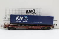 Märklin H0 47443 Taschenwagen mit Sattelauflieger Kühne & Nagel  Sdgkms 707 der DB AG