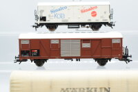 Märklin/Herkat H0 Konvolut 1355/u.a. ged. Güterwagen/ Planenwagen DB/SBB-CFF