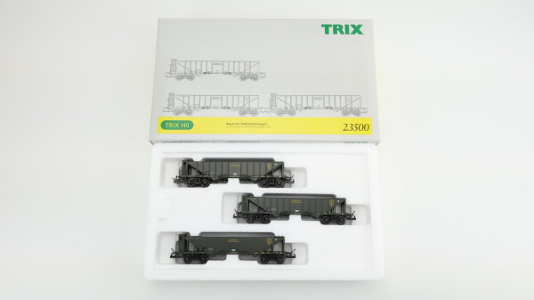 Trix H0 23500 Wagen-Set "Kohlentrichterwagen 3Stk