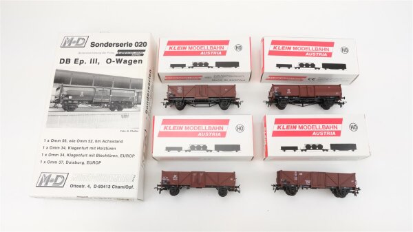 M+D H0 020 O-Wagen Set Omm 56,34,34,37 DB