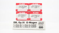 M+D H0 020 O-Wagen Set Omm 56,34,34,37 DB