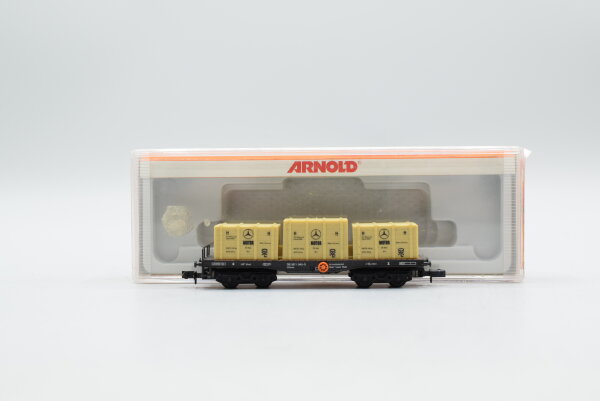 Arnold N 4961 Flachwagen mit Kistenladung DB