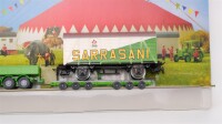 Märklin H0 4584 Gedeckter Güterwagen "Zirkuswelt" SARRASANI  Gmh 39  GM 39 mitt LKW C50 der DB