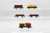 Minitrix/u.a. N Konvolut Autotransportwagen/ ged. Güterwagen/ Niederbordwagen DB