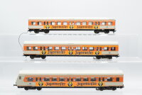 Märklin H0 Konvolut Nahverkehrswagen mit Steuerwagen "Jägermeister" 1./2.Kl. DB