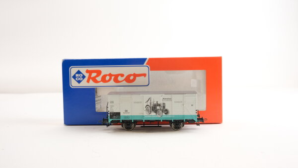 Roco H0 47284 Gedeckter Güterwagen (MAN Ackerdiesel) DB