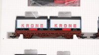 Roco H0 /Preiser H0 44008 Wagenset Güterwagen Circus Krone