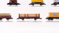 Roco N Konvolut Containertragwagen/ Rungenwagen/ Niederbordwagen/ Kesselwagen/ Schotterwagen DB