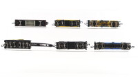 Roco/Minitrix/Fleischmann N Konvolut Kesselwagen/ Schiebedachwagen/ Kranwagen DB