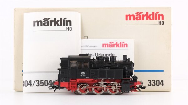 Märklin H0 3304 Tenderlokomotive BR 80 der DB Wechselstrom Digitalisiert (Weiße OVP)