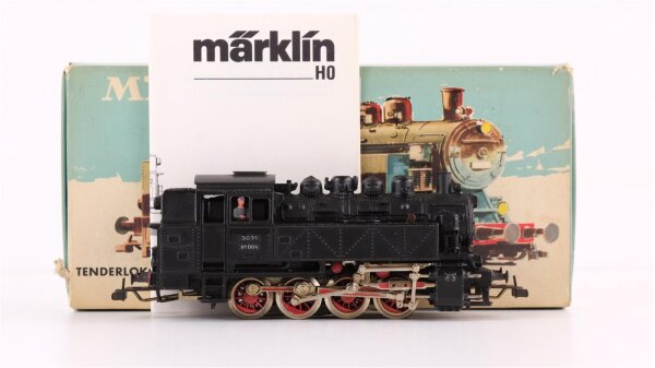 Märklin H0 3031 Tenderlokomotive BR 81 der DB Wechselstrom Analog (Hellblaue OVP)