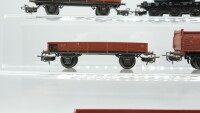 Märklin H0 Konvolut Niederbordwagen/ Hochbordwagen/ Kranwagen DB