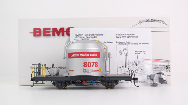 Bemo Spur 0m 9452 138 Zementtransportwagen Uce 8078 RhB