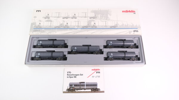 Märklin H0 4755 Kesselwagen-Set der VTG / DB