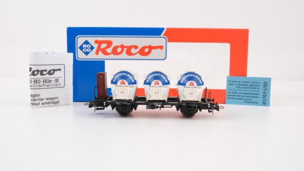 Roco H0 46528 Behältertragwagen (Südzucker, 012 200, BTs 50) DB