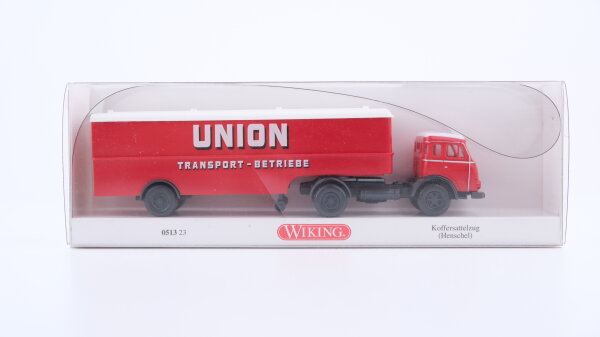 Wiking 1:87 0513 23 Henschel HS 165 T  großer Koffersattelzug (2020 ff.)