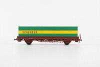Roco H0 46306 Rungenwagen (334 7 888-6) mit Container (Schenker) DB