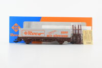 Roco H0 4399A Rungenwagen mit Container (Roco - Kopf mit...