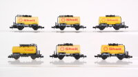 Roco/u.a. N Konvolut Kesselwagen "Shell" DB