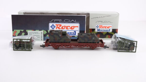Roco H0 804 Rungenwagen (Minitanks 335 5 125-8, 2x Panzer M113)