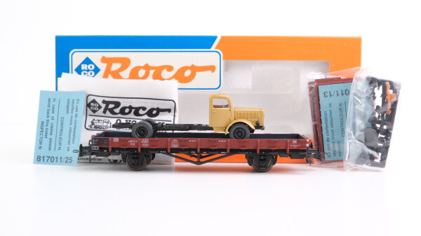 Roco H0 46480 Rungenwagen mit LKW DB