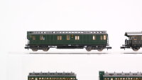 Fleischmann/Arnold N Konvolut Abteilwagen/ Postwagen/ Nebenbahnwagen 2./3.Kl. DRG